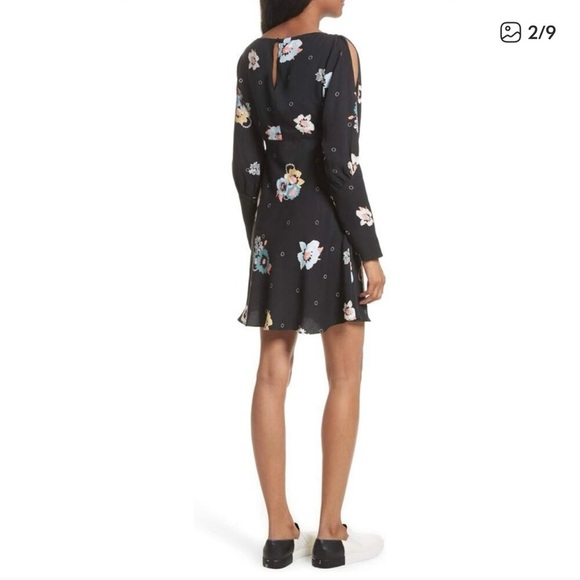 Free People Sunshadows Floral Long Sleeve Dress - Picture 7 of 8